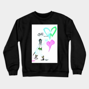 Suki created by Paul Streeter Trademark and Copyright Paul Streeter (wtbkgnd) Heart Crewneck Sweatshirt